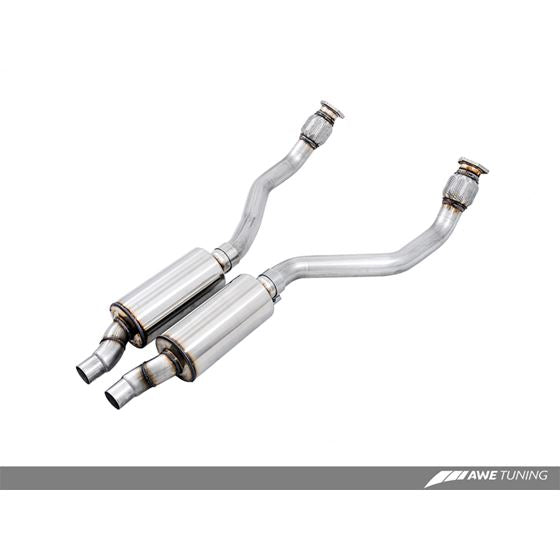 AWE Tuning Audi B8 / C7 3.0T Resonated Downpipes for S4 / S5 / A6 / A7
