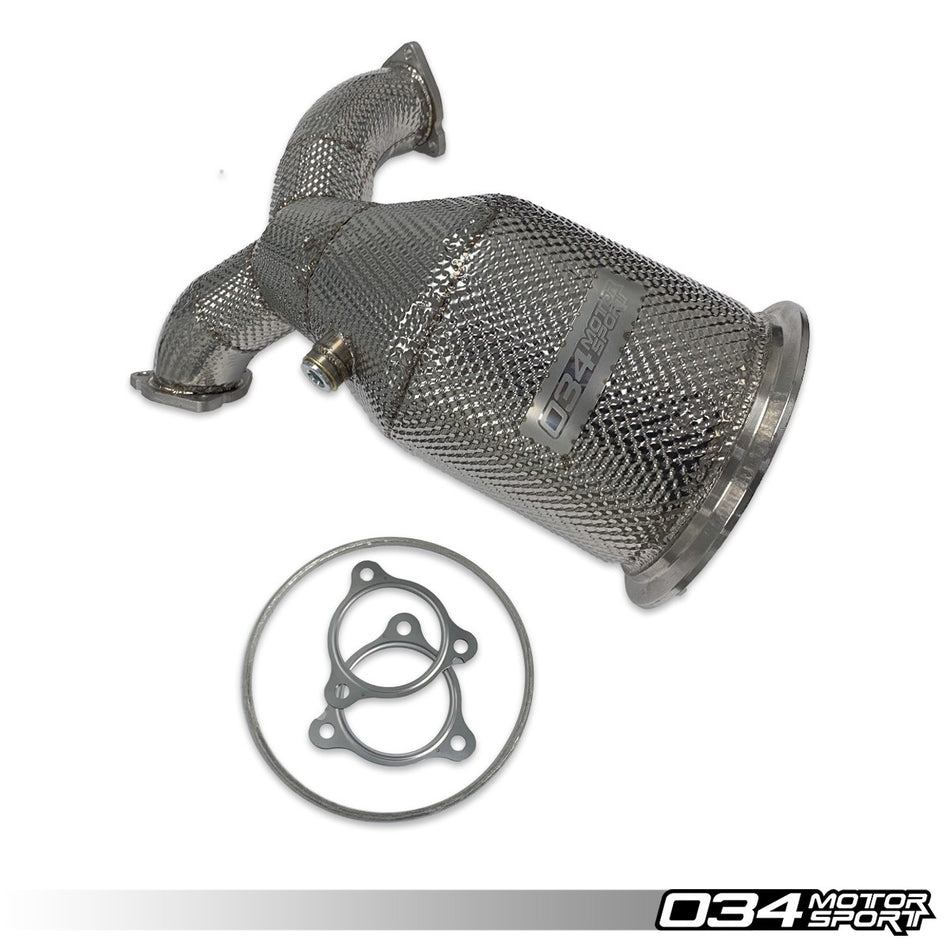 034 Motorsport STAINLESS STEEL RACING CATALYST, B9 AUDI S4/S5