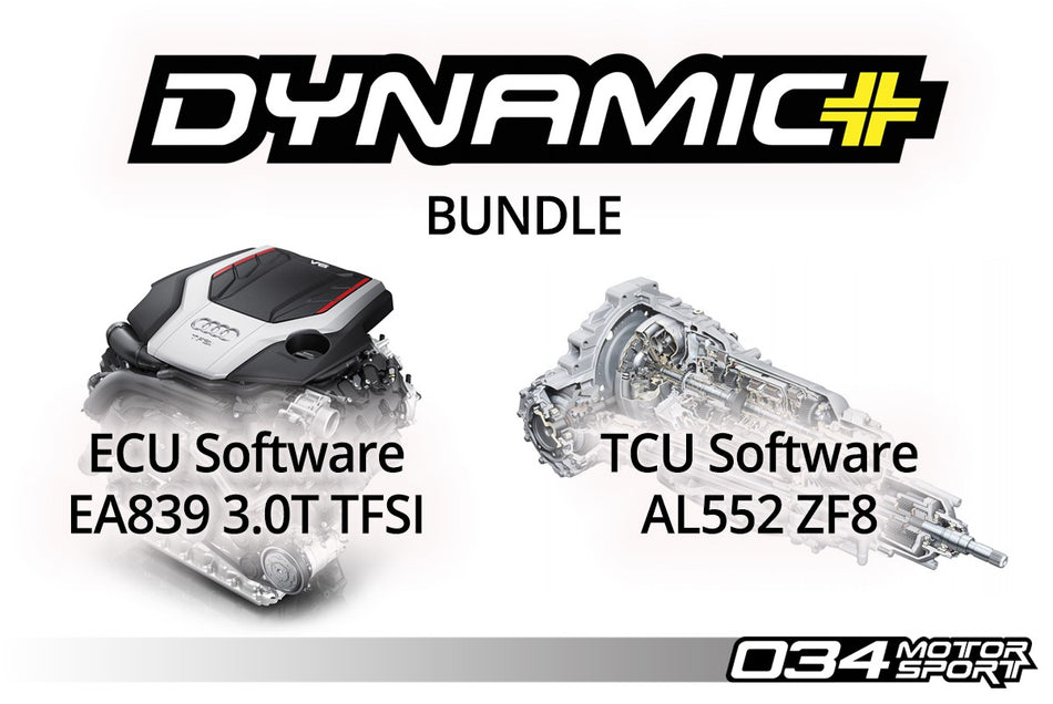 034MOTORSPORT B9 AUDI S4/S5/SQ5 EA839 3.0T DYNAMIC+ PERFORMANCE ECU & AL552 ZF8 TRANSMISSION TUNING BUNDLE