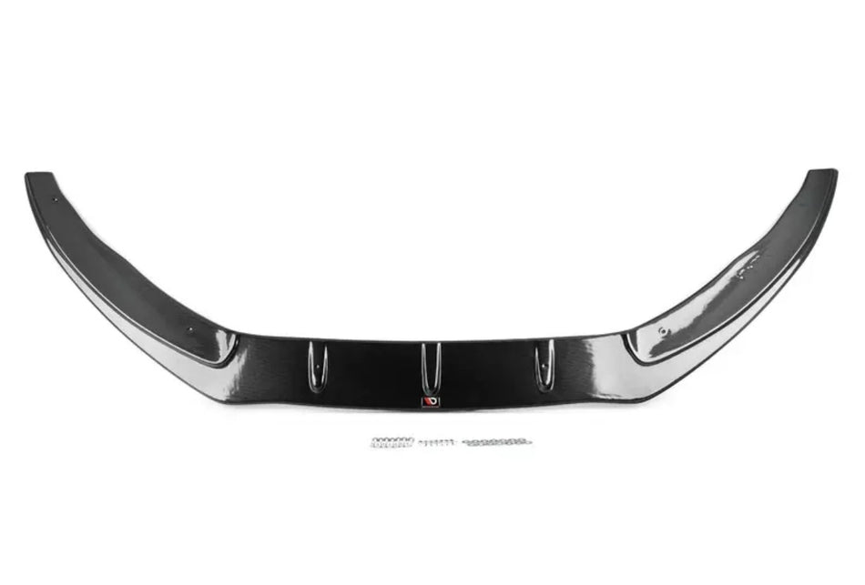 Maxton Design Front Splitter - Carbon Look / With Red Stripe